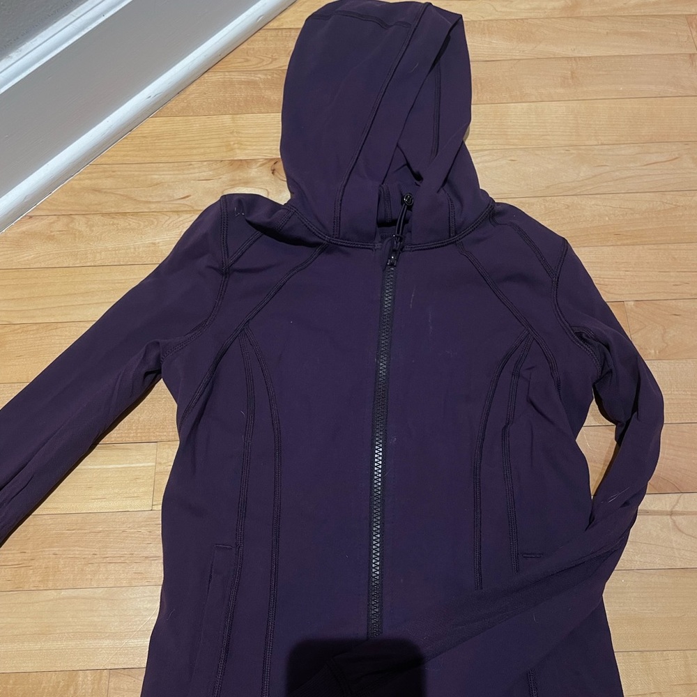 Purple lululemon fitted zip up